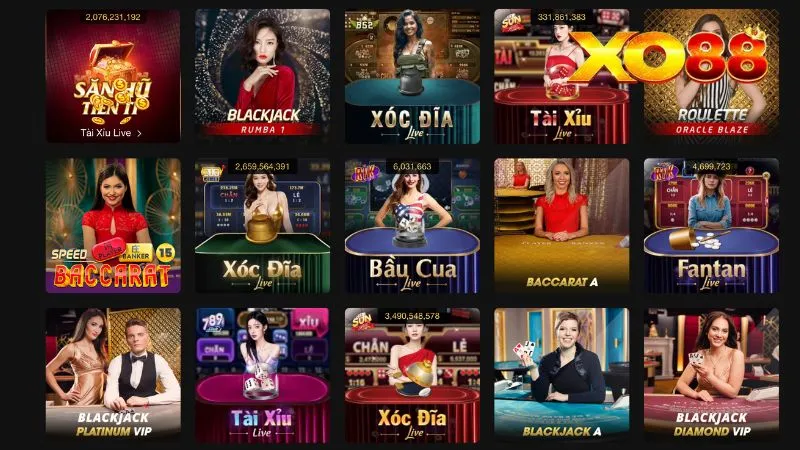 Trang bet livestream đa dạng các trò chơi sòng bài hot hit, đặt cược real-time cho hội viên