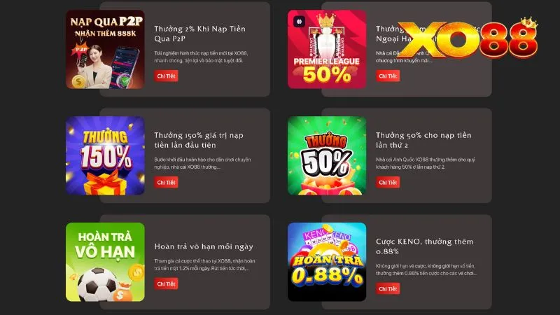 Nhà cái update liên tục các events tặng quà nhằm giữ nhiệt đam mê cược của người chơi