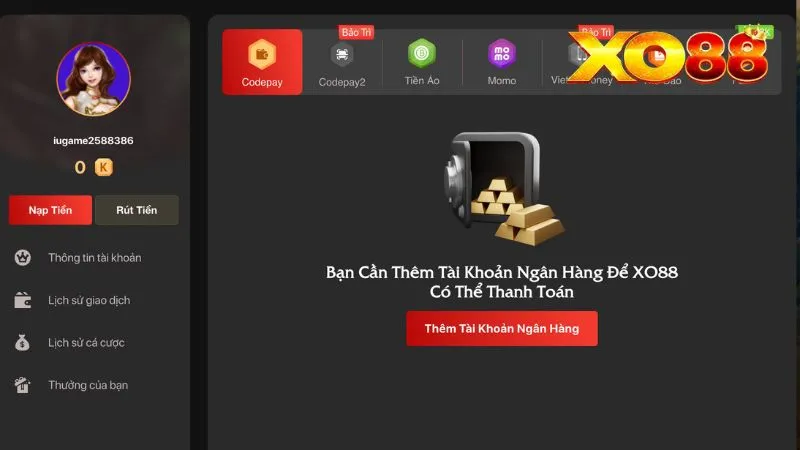 Nhà cái cung cấp đa dạng lựa chọn nạp tiền cho bet thủ bổ sung ngân sách chơi game